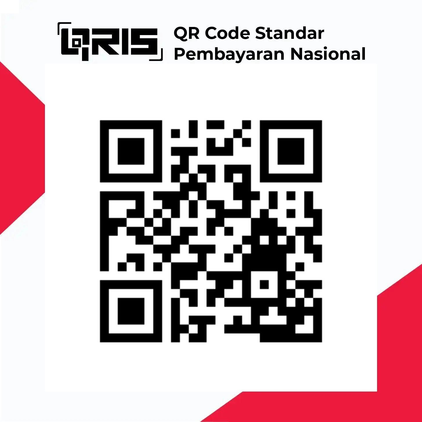 Contoh kode QRIS dengan logo resmi Bank Indonesia untuk pembayaran digital